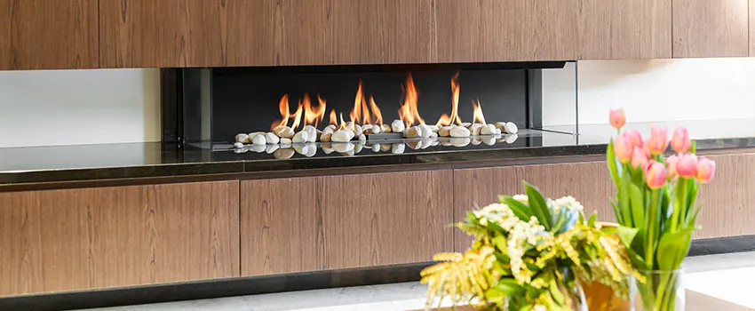 Double-height Fireplace Design Refurbishment in San Lorenzo, California